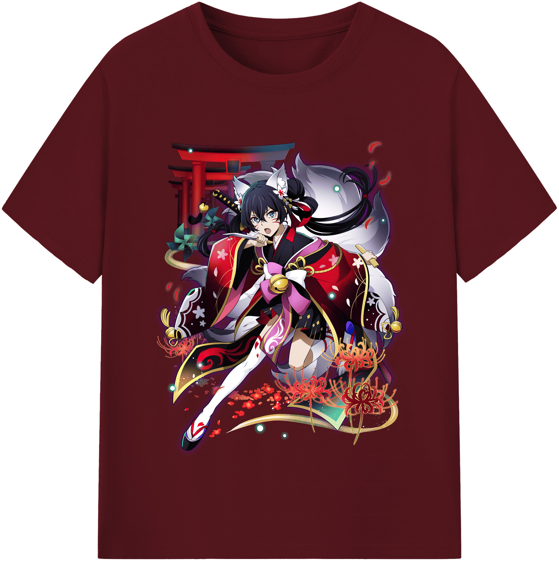 （画像用） 文豪ストレイドッグス Bungo Stray Dogs 綿100％半袖Tシャツ（フロントプリント）